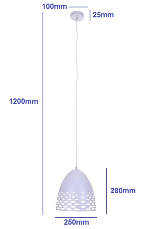 MALTA biała lampa ażurowa kuchenna metal NEW!