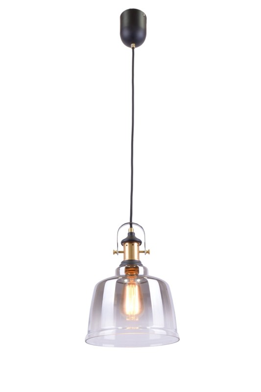MALABO brass+black industrial vintage lampa 1xE27
