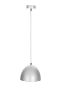 LORA-1 srebrna lampa sufitowa wisząca kuchnia nad wyspę lub blat  Ø18cm  ↕120cm 1xE14 