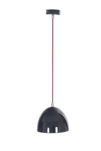 LORA-1 czarna lampa sufitowa wisząca kuchnia nad wyspę lub blat  Ø18cm  ↕120cm 1xE14
