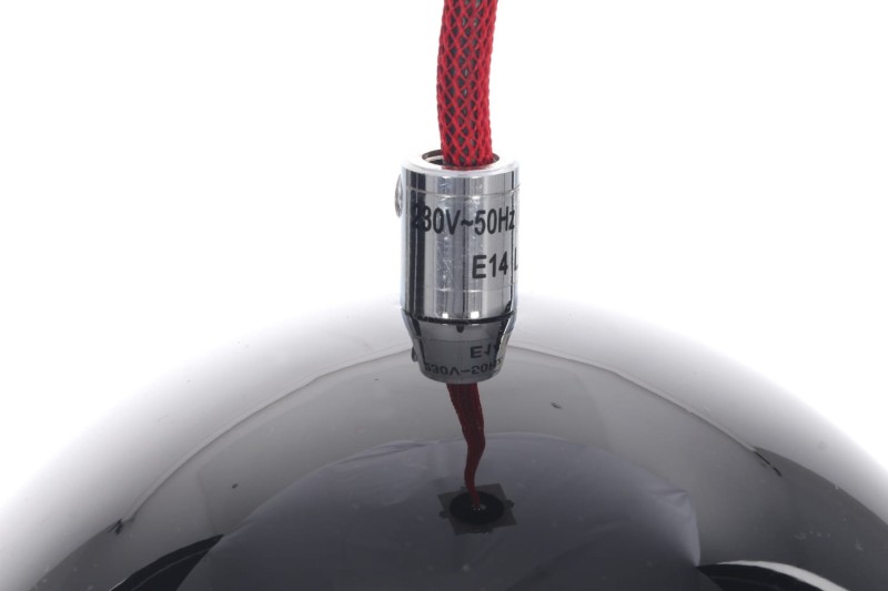 LORA-1 czarna lampa wisząca do kuchni 1xE14