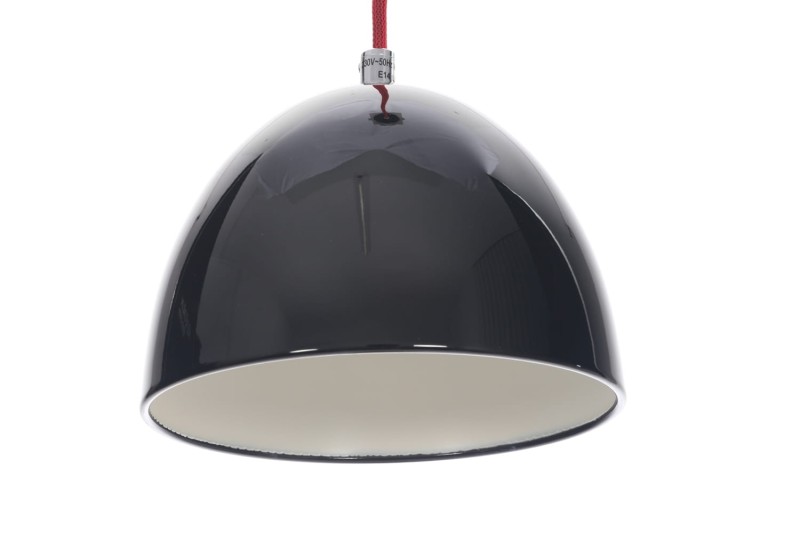 LORA-1 czarna lampa wisząca do kuchni 1xE14