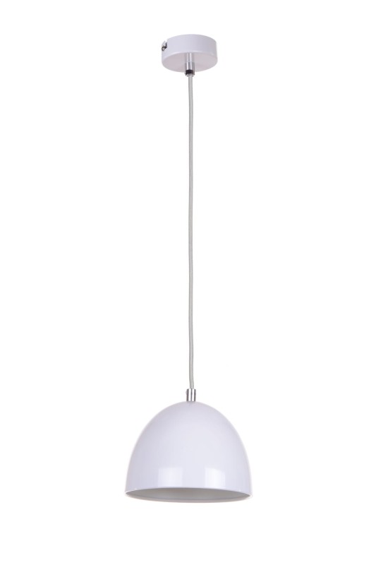 LORA-1 biała lampa wisząca do kuchni 1xE14