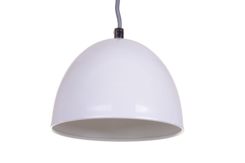 LORA-1 biała lampa wisząca do kuchni 1xE14