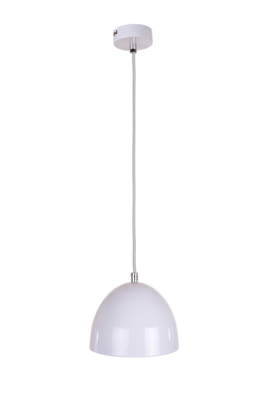 LORA-1 biała lampa wisząca do kuchni 1xE14