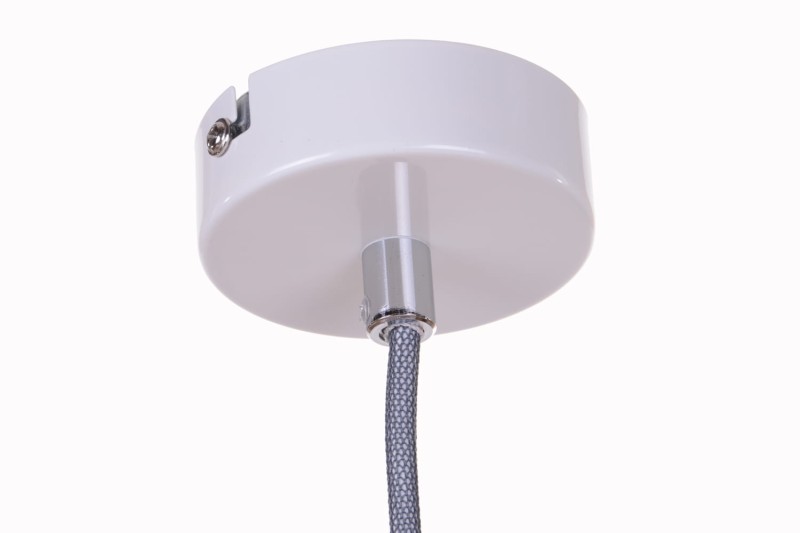 LORA-1 biała lampa wisząca do kuchni 1xE14