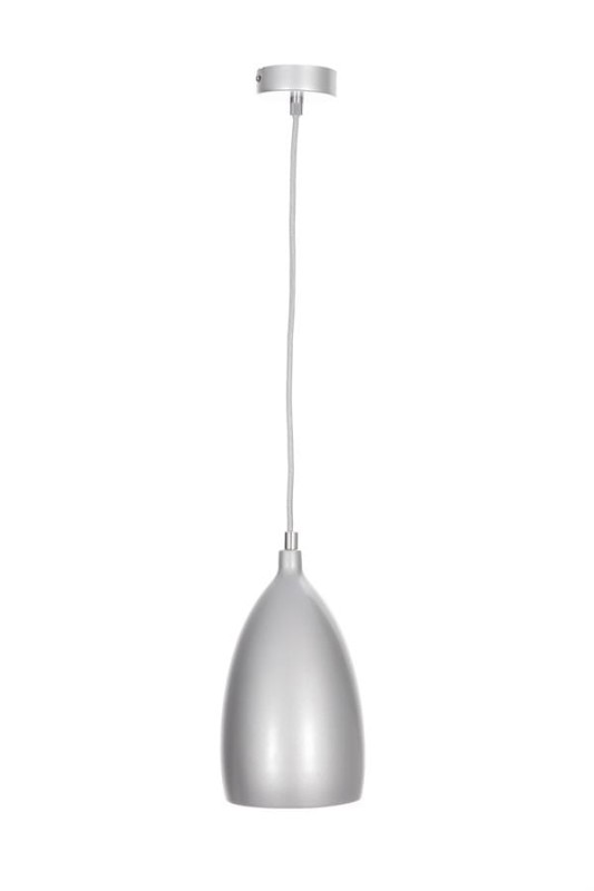 LOM-1 srebrna lampa wisząca kuchnia lobby 1xE14