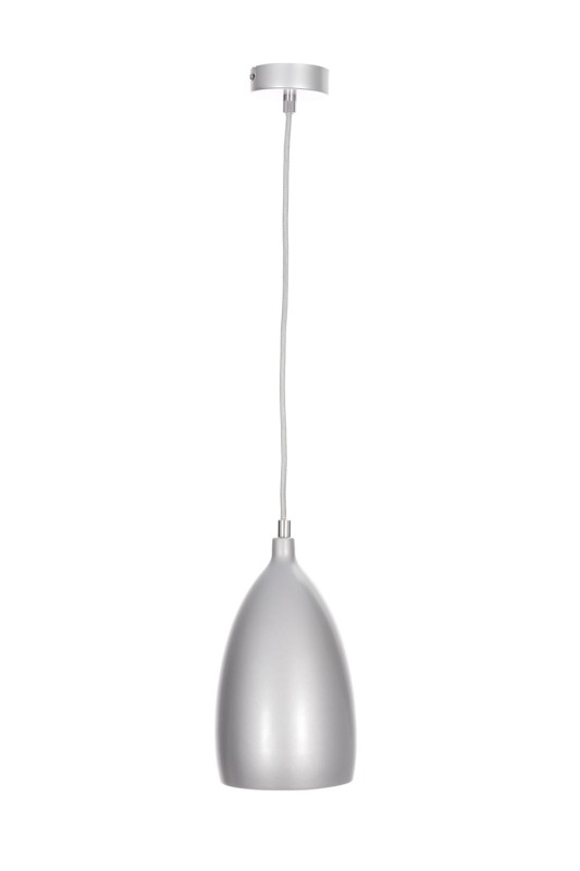 LOM-1 srebrna lampa wisząca kuchnia lobby 1xE14