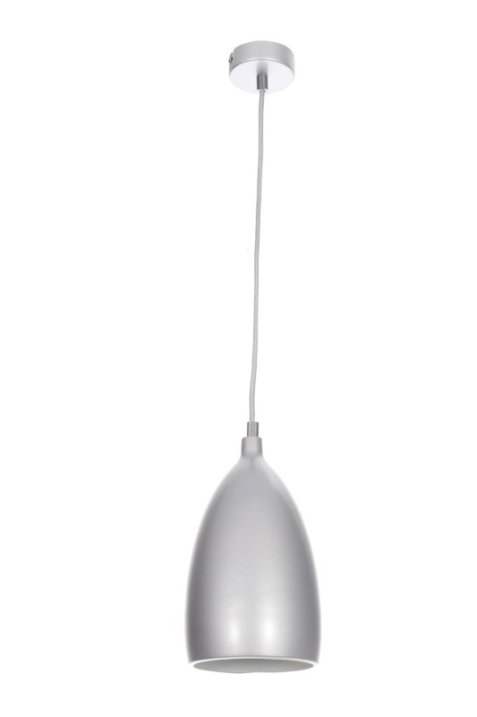 LOM-1 srebrna lampa wisząca kuchnia lobby 1xE14