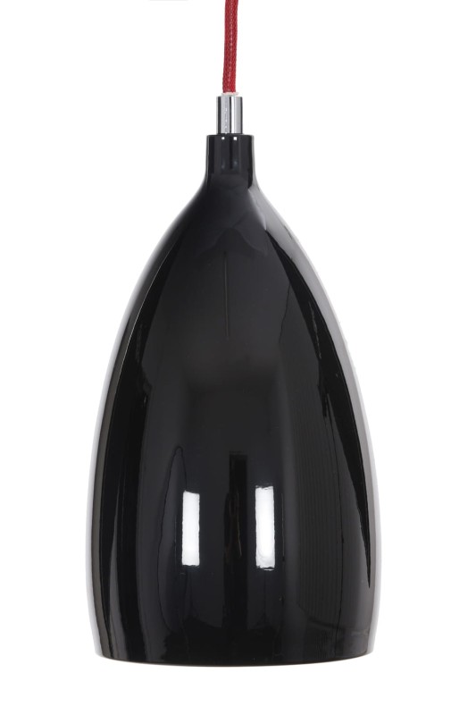 LOM-1 czarna lampa wisząca kuchnia lobby 1xE14