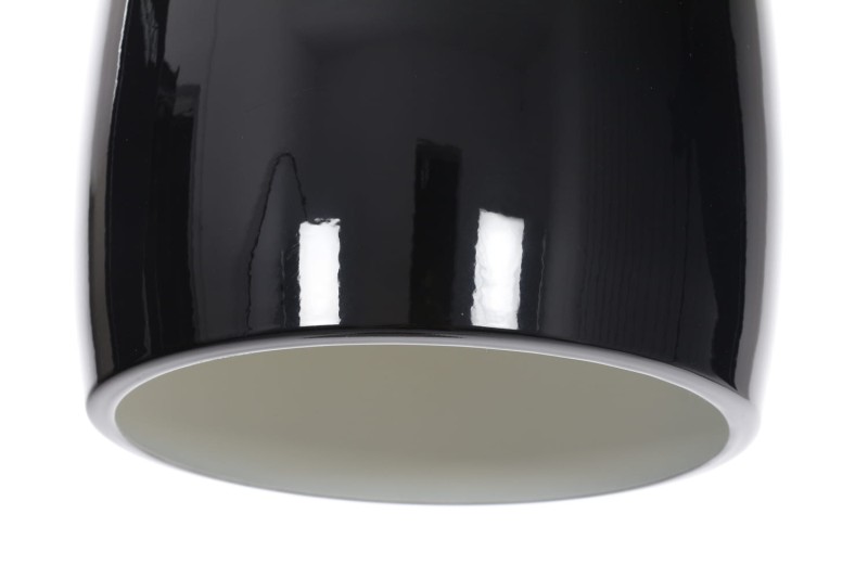 LOM-1 czarna lampa wisząca kuchnia lobby 1xE14
