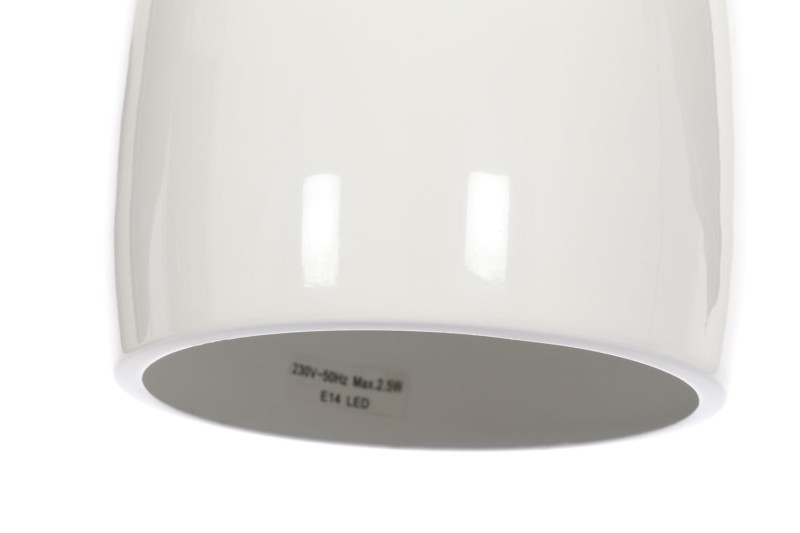 LOM-1 biała lampa wisząca kuchnia lobby 1xE14