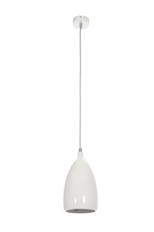 LOM-1 biała lampa wisząca kuchnia lobby 1xE14