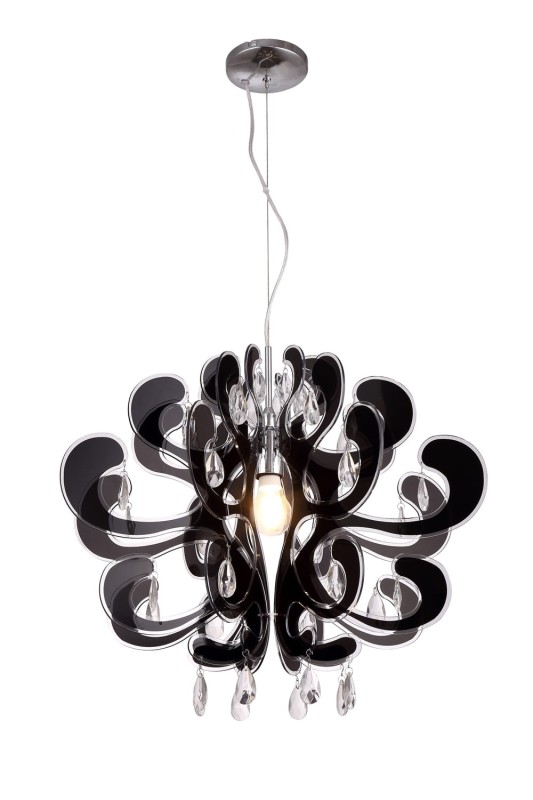 LIRA czarny akryl, lampa zwis E27-1*40W