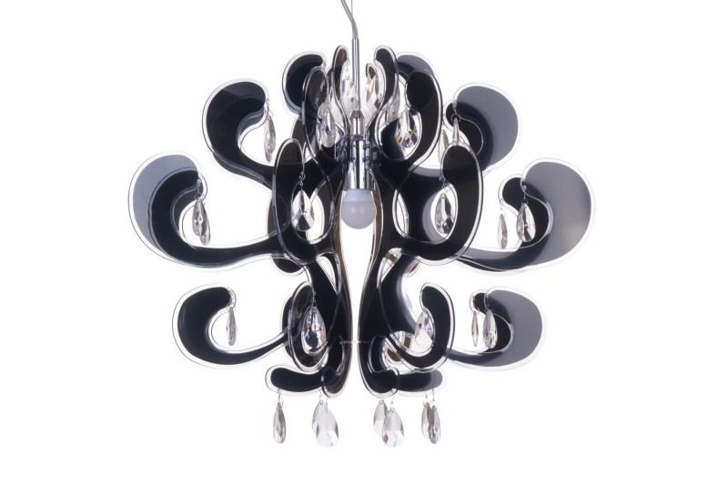 LIRA czarny akryl, lampa zwis E27-1*40W