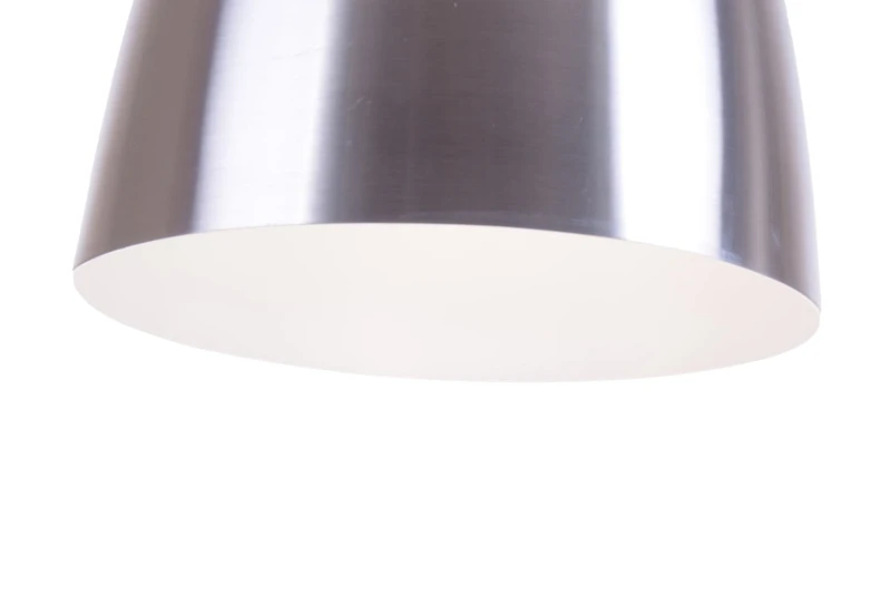 LIBBY aluminium+biały lampa zwis pojedynczy