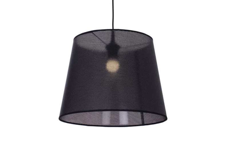 LAZZARO-400 black abażur ażurowy zwis