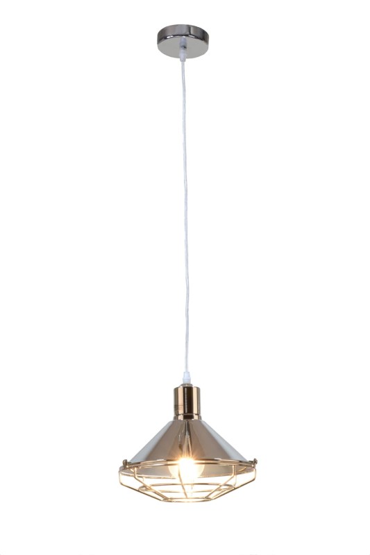 LASARUS chrom loft stylowy lampa zwis E27