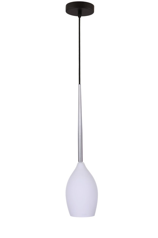 LANTERNA-C  biały/chrom/czarny lampa wisząca E14