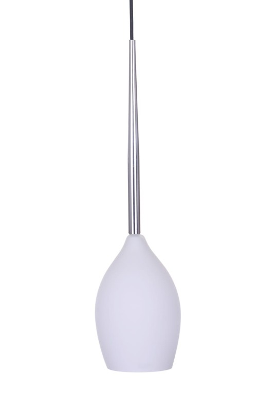LANTERNA-C  biały/chrom/czarny lampa wisząca E14