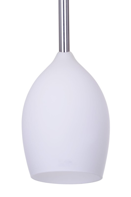 LANTERNA-C  biały/chrom/czarny lampa wisząca E14