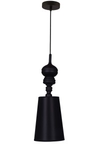 LAGUNA-B czarna lampa sufitowa wisząca klosz metalowy Ø15cm  ↕110cm 1xE27