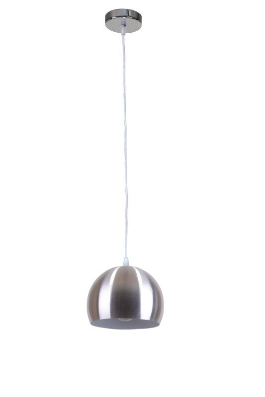 IBANA aluminium+biały lampa zwis pojedynczy