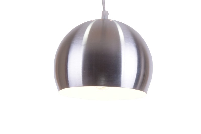 IBANA aluminium+biały lampa zwis pojedynczy