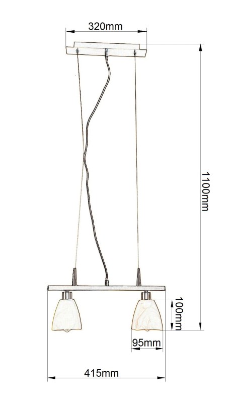 IAN-2 satynowy nikiel lampa