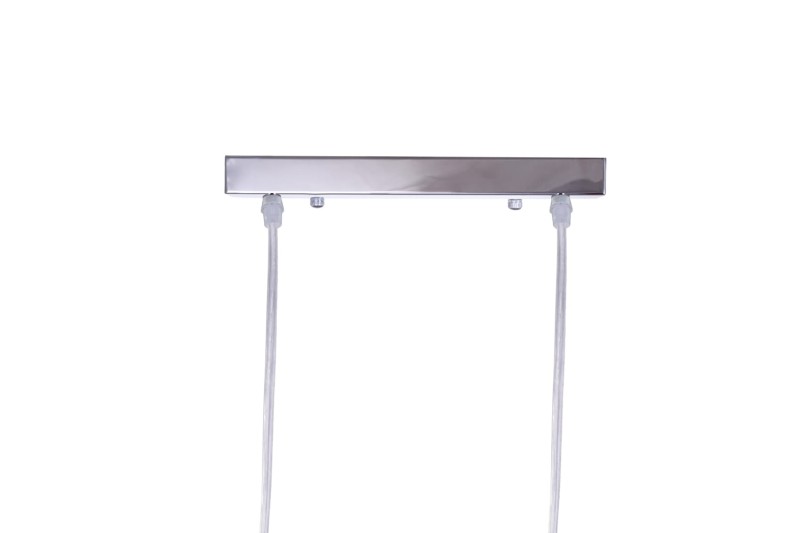 FINEZJA-2 chrom stylowa elegancja lampa wisząca podwójna klosz szkło + kryształki regulacja wysokości kuchnia nad wyspę lub blat ↔27cm ↕140cm 2xE27 hurt