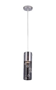 ELITA-1 chrom lampa sufitowa pojedyncza klosz szklany ozdobne kryształki kuchnia nad wyspę hit sprzedaży ↔47cm ↕140cm 1xE27 hurt