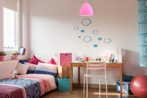 DULCE różowa lampa wisząca klosz silikon nietłukący "kids safe" pokój dziewczynki Ø25 ↕180cm 1xE27