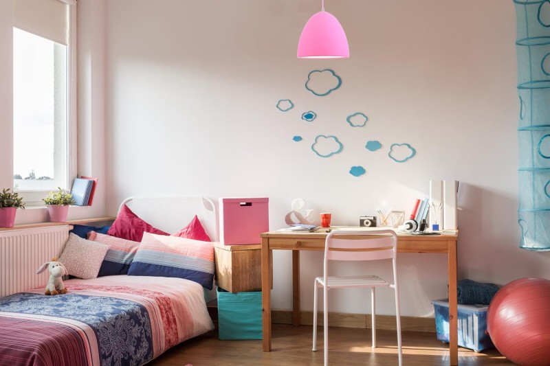 DULCE kids pink klosz silikon pokój dziewczynki