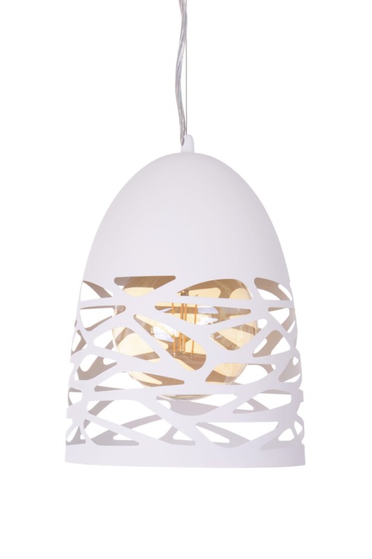 DEMI-200 biały mat lampa zwis E27-1*40W