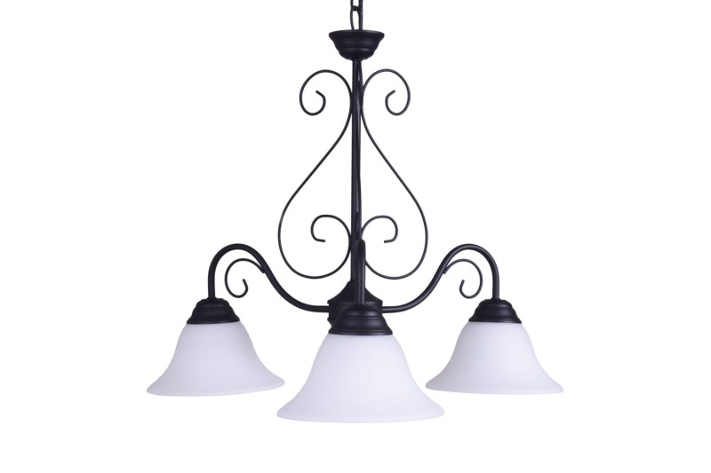 DEMETER-3 czarny mat  lampa zwis 3*E27