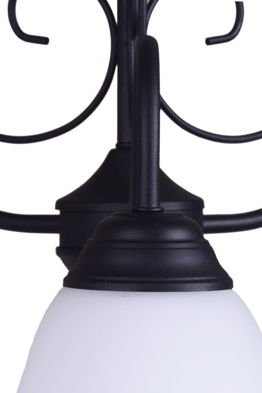 DEMETER-3 czarny mat  lampa zwis 3*E27