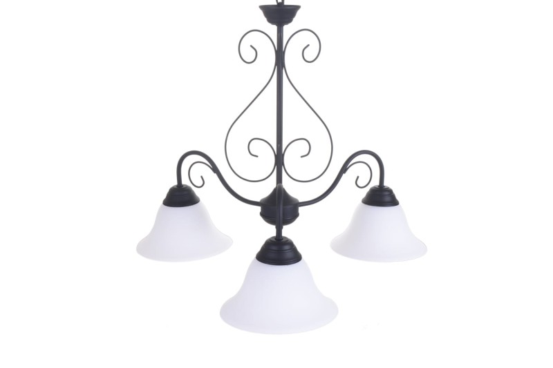 DEMETER-3 czarny mat  lampa zwis 3*E27