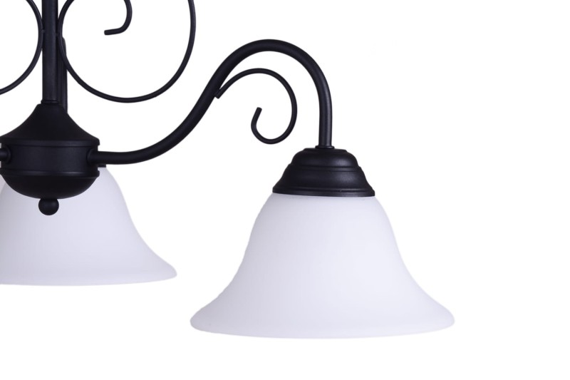 DEMETER-3 czarny mat  lampa zwis 3*E27