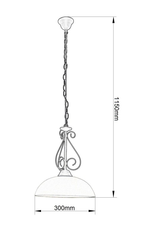 DEMETER-1 czarny mat lampa zwis 1*E27
