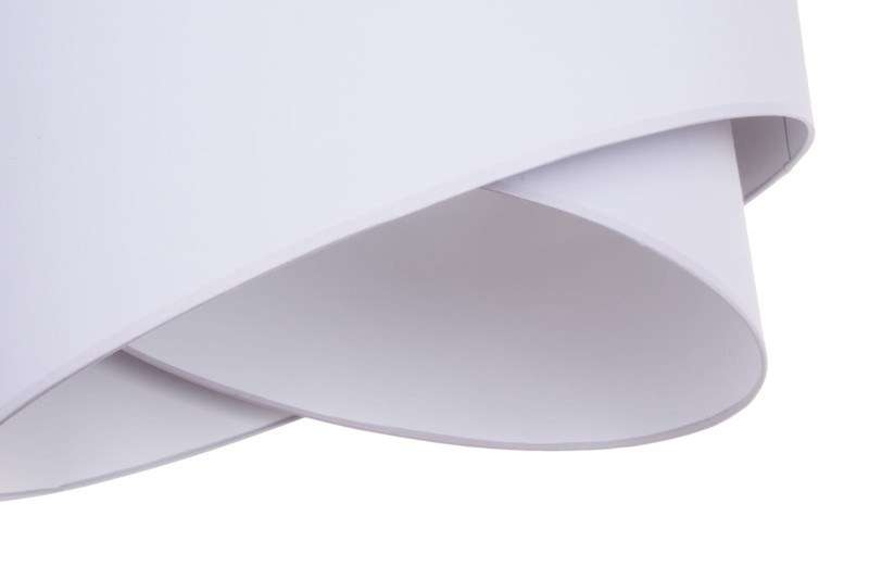 DE LUCA white lampa wisząca abażur