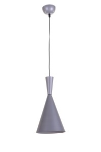 COX szara lampa wisząca klosz metalowy styl loft industrial regulowana wysokość Ø19cm ↕110cm 1xE27  hurt Promo !