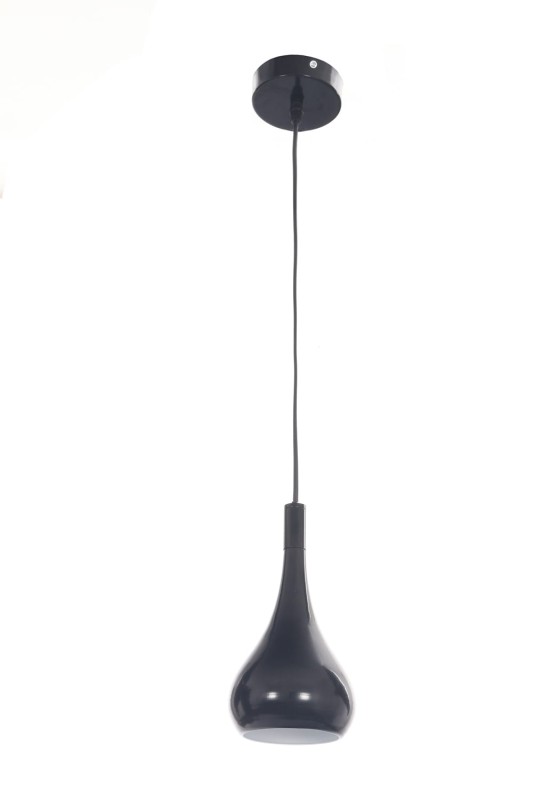 CORRADO M lampa zwis pojedyńczy klosz metal czarny