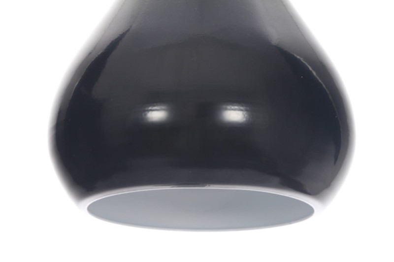 CORRADO M lampa zwis pojedyńczy klosz metal czarny