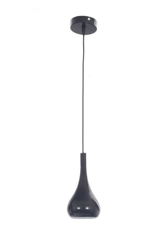 CORRADO M lampa zwis pojedyńczy klosz metal czarny