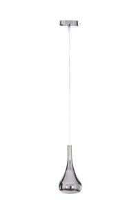 CORRADO D chrom lampa wisząca pojedyncza klosz metal regulacja wysokości ↔16cm ↕143cm 1xE27 hurt