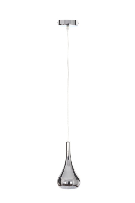 CORRADO D lampa zwis pojedyńczy klosz metal chrom