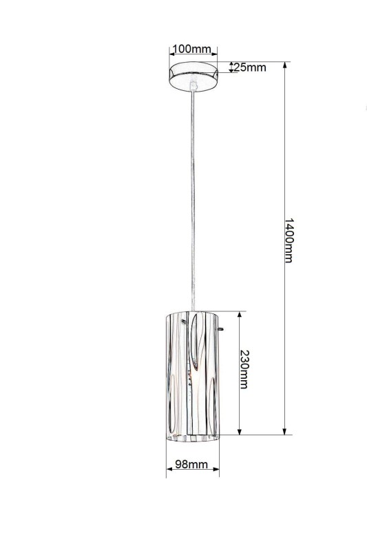 CHICA-1 lampa zwis pojedynczy