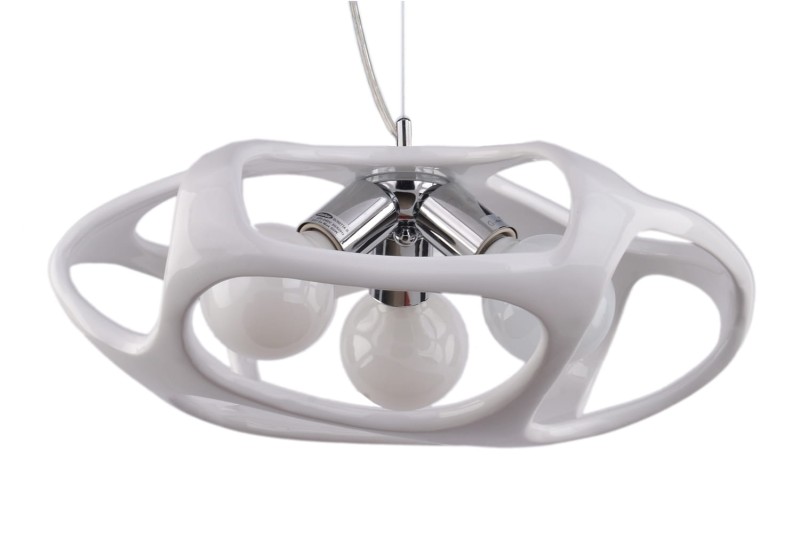 BONITTA-W chrom+biały lampa zwis*3 żarówki fi430mm