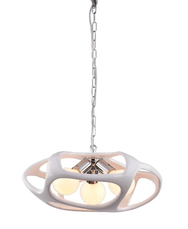 BONITTA-W chrom+biały lampa zwis*3 żarówki fi430mm