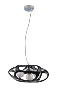BONITTA-B chrom/czarny lampa sufitowa wisząca  3xE27 ↔43cm ↕135cm hurt